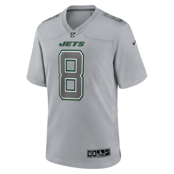 Men's New York Jets Aaron Rodgers Nike Heather Gray Atmosphere Fashion Game Jersey