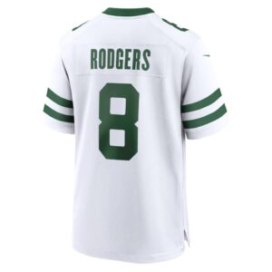 Aaron Rodgers New York Jets Nike Legacy Player Game Jersey - White