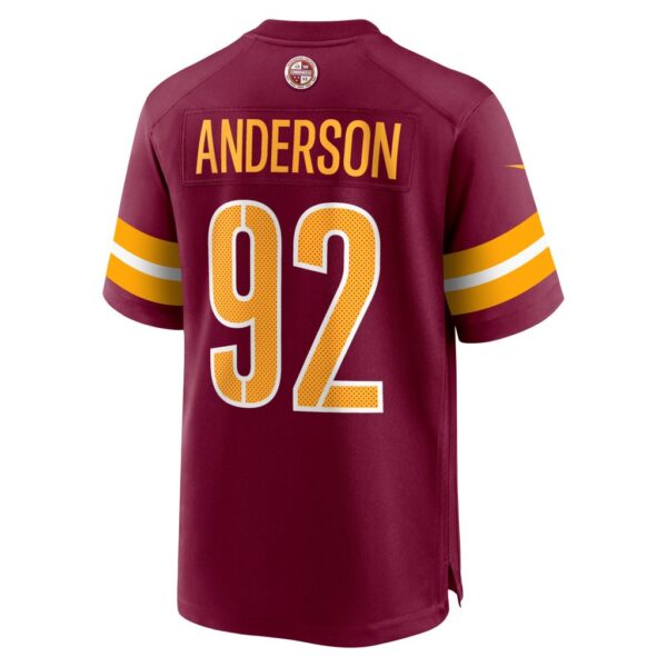 Men's Washington Commanders Abdullah Anderson Nike Burgundy Game Player Jersey