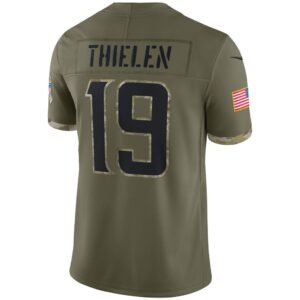 Men's Minnesota Vikings Nike Olive 2022 Salute To Service Limited Jersey