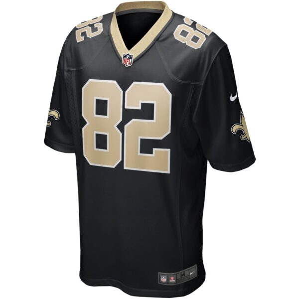 Men's New Orleans Saints Adam Trautman Nike Black Game Jersey