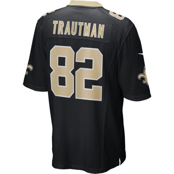 Men's New Orleans Saints Adam Trautman Nike Black Game Jersey