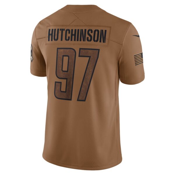 Aidan Hutchinson Detroit Lions Nike 2023 Salute To Service Limited Jersey - Brown