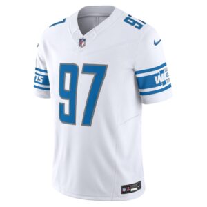 Men's Detroit Lions Aidan Hutchinson Nike White Vapor F.U.S.E. Limited Jersey