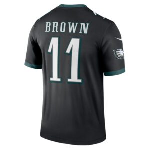 Men's Philadelphia Eagles A.J. Brown Nike Black Legend Jersey