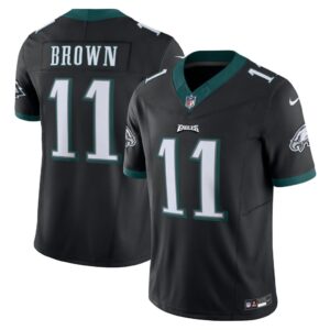 Men's Philadelphia Eagles A.J. Brown Nike Black Vapor F.U.S.E. Limited Jersey