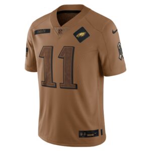 A.J. Brown Philadelphia Eagles Nike 2023 Salute To Service Limited Jersey - Brown