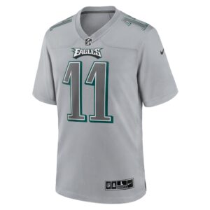 Men's Philadelphia Eagles A.J. Brown Nike Gray Atmosphere Fashion Game Jersey