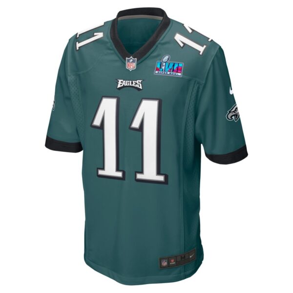 Men's Philadelphia Eagles A.J. Brown Nike Midnight Green Super Bowl LVII Patch Game Jersey