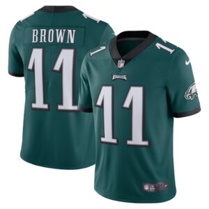 Men's Philadelphia Eagles A.J. Brown Nike Midnight Green Vapor Limited Jersey