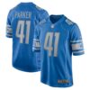 Men's Detroit Lions AJ Parker Nike Blue Game Jersey