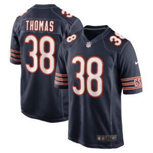 Men's Chicago Bears A.J. Thomas Nike Navy Game Player Jersey