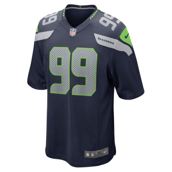 Men's Seattle Seahawks Al Woods Nike College Navy Game Player Jersey