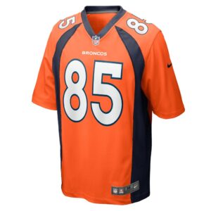 Men's Denver Broncos Albert Okwuegbunam Nike Orange Game Jersey