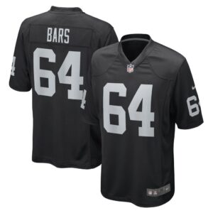 Men's Las Vegas Raiders Alex Bars Nike Black Game Player Jersey