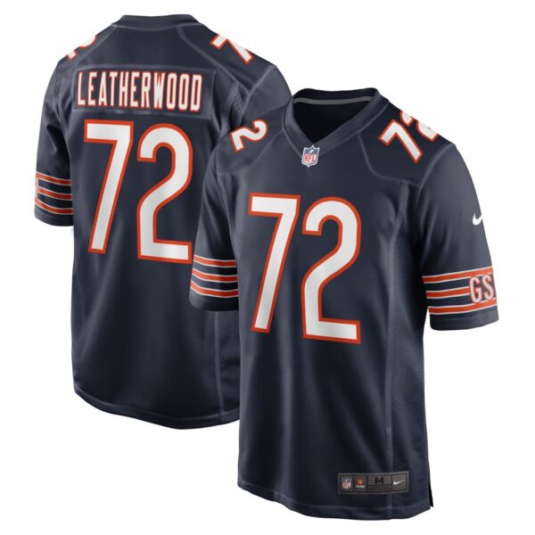 Men's Chicago Bears Alex Leatherwood Nike Navy Game Player Jersey