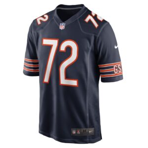 Men's Chicago Bears Alex Leatherwood Nike Navy Game Player Jersey