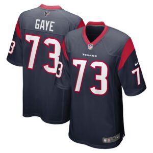 Men's Houston Texans Ali Gaye Nike Navy Team Game Jersey