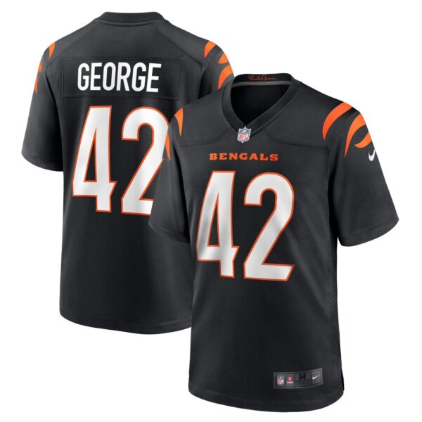 Men's Cincinnati Bengals Allan George Nike Black Game Player Jersey