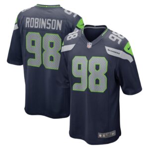 Men's Seattle Seahawks Alton Robinson Nike College Navy Game Jersey