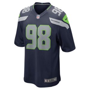 Men's Seattle Seahawks Alton Robinson Nike College Navy Game Jersey