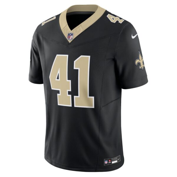 Men's New Orleans Saints Alvin Kamara Nike Black Vapor F.U.S.E. Limited Jersey