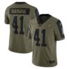 Men's Nike Alvin Kamara Olive New Orleans Saints 2021 Salute To Service Limited Player Jersey