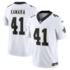 Men's New Orleans Saints Alvin Kamara Nike White Vapor F.U.S.E. Limited Jersey