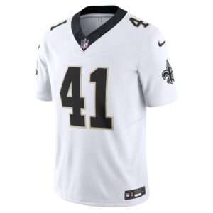 Men's New Orleans Saints Alvin Kamara Nike White Vapor F.U.S.E. Limited Jersey