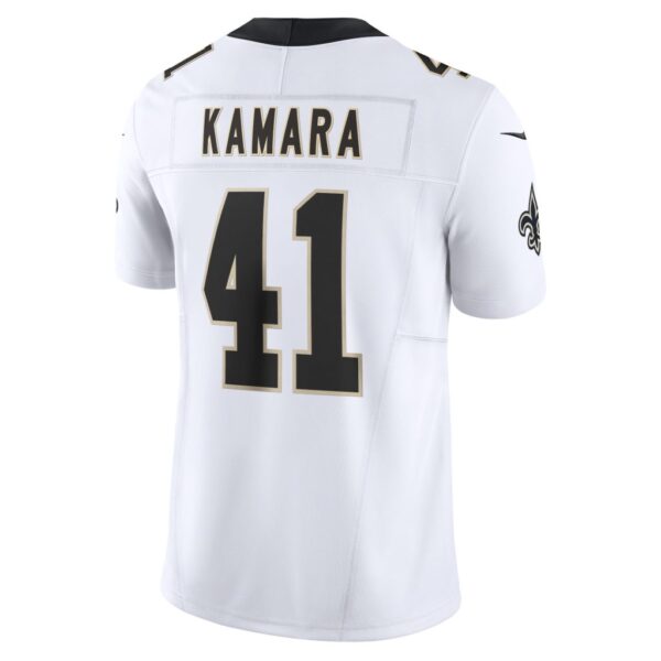 Men's New Orleans Saints Alvin Kamara Nike White Vapor F.U.S.E. Limited Jersey