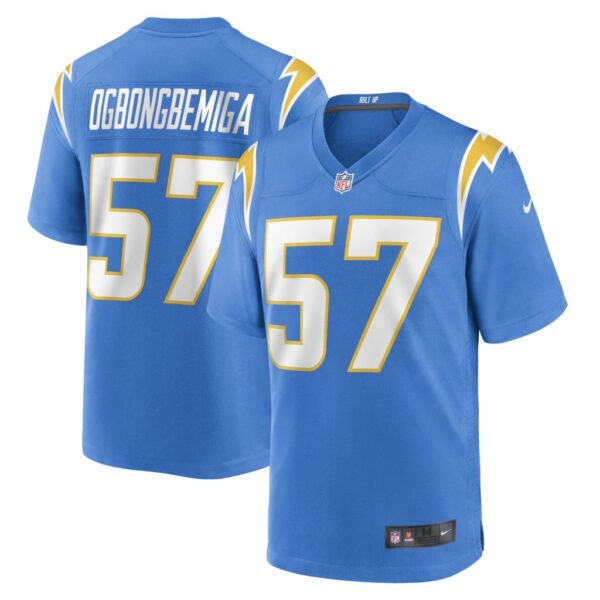 Men's Los Angeles Chargers Amen Ogbongbemiga Nike Powder Blue Game Player Jersey