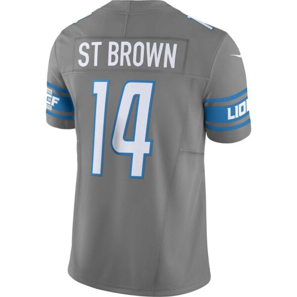 Men's Detroit Lions Amon-Ra St. Brown Nike Silver Vapor F.U.S.E. Limited Jersey