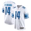 Men's Detroit Lions Amon-Ra St. Brown Nike White Player Game Jersey