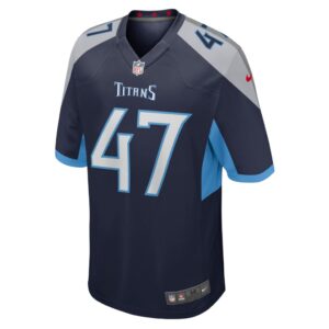 Men's Tennessee Titans Andrew Adams Nike Navy Home Game Player Jersey