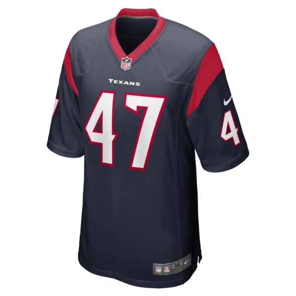 Men's Houston Texans Andrew Beck Nike Navy Team Game Jersey