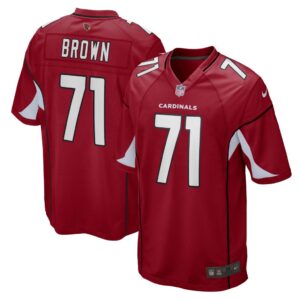 Men's Arizona Cardinals Andrew Brown Nike Cardinal Game Player Jersey