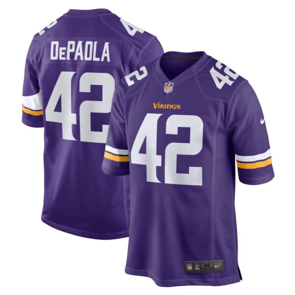 Men's Minnesota Vikings Andrew DePaola Nike Purple Game Jersey