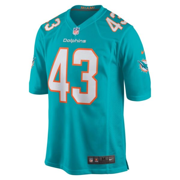 Men's Miami Dolphins Andrew Van Ginkel Nike Aqua Game Jersey