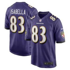 Men's Baltimore Ravens Andy Isabella Nike Purple Home Game Player Jersey