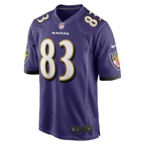 Men's Baltimore Ravens Andy Isabella Nike Purple Home Game Player Jersey