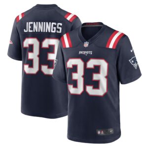 Anfernee Jennings New England Patriots Nike Team Game Jersey - Navy