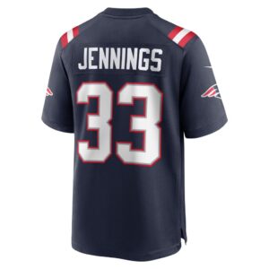 Anfernee Jennings New England Patriots Nike Team Game Jersey - Navy