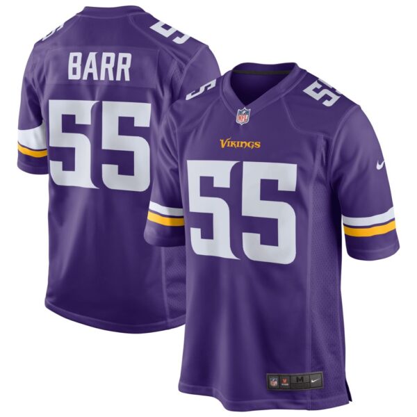 Men's Minnesota Vikings Anthony Barr Nike Purple Game Jersey