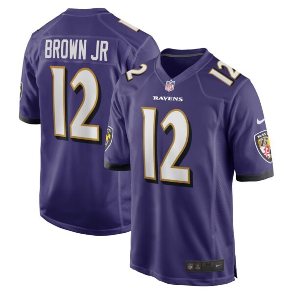 Men's Baltimore Ravens Anthony Brown Nike Purple Player Game Jersey