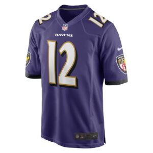 Men's Baltimore Ravens Anthony Brown Nike Purple Player Game Jersey