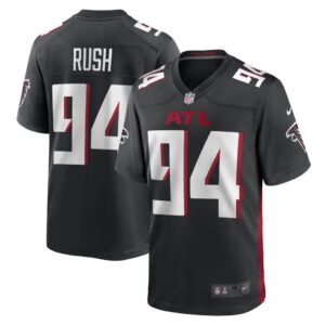 Men's Atlanta Falcons Anthony Rush Nike Black Game Player Jersey