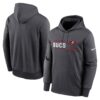 Men's Tampa Bay Buccaneers Nike Anthracite Prime Logo Name Split Pullover Hoodie