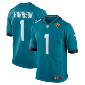 Men's Jacksonville Jaguars Anton Harrison Nike Teal 2023 NFL Draft First Round Pick Game Jersey