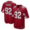 Men's Arizona Cardinals Antwaun Woods Nike Cardinal Game Player Jersey