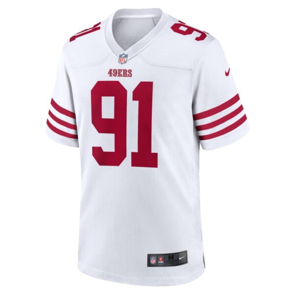 Men's San Francisco 49ers Arik Armstead Nike White Player Game Jersey